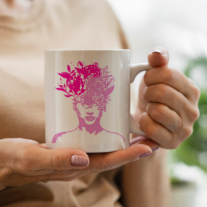 Mug Dame aux Fleurs